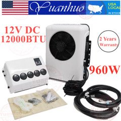 12V Vehicle A/C Kit Split Air Conditioner Fit Cab Truck Bus RV Caravan 12000 BTU