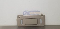 13 GMC SIERRA 2500 SUN VISOR LEFT DRIVER TAN ILLUMINATED