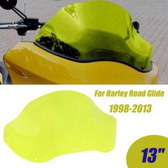 13'' Wave Windshield Windscreen For Harley Touring Road Glide 1998-2013 Green