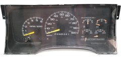 136K 16176841 Chevy 2000 GMC Sierra Instrument Gauge Cluster 2500 4wd OBS J12