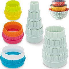 14 Pieces Display Stands for Pyrex round Bowls, Bowl Display Stands for Pyrex Bo