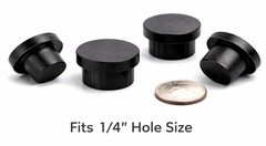 1/4" Silicone Rubber Hole Plugs Push-In Auto Body Panel Firewall 25 Pack