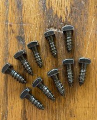 1/4 X 3/4 Lag Bolt Antique Square Head Plain Steel Free Shipping