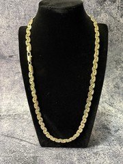 14K Gold Filled New Cuban Link Chain! 7mm, 24 Inch, New Style Link!