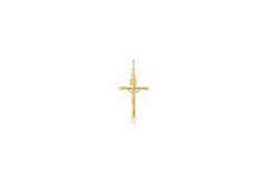 14k solid yellow gold crucifix cross 2.8 grams