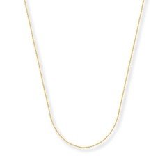 14K Yellow Gold Cable Chain Necklace 22in