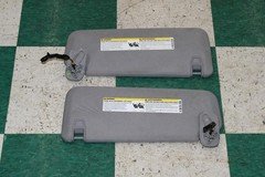 15-20 Escalade Gray Cloth Overhead Roof Pair LH RH Sunvsior Sun Visor Shade OE