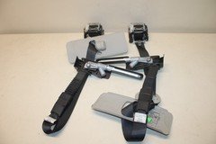 15-20 NISSAN PATHFINDER FRONT SEAT BELT BELTS RETRACTORS SET OF 2 PAIR BLACK