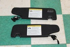 15-23 Mustang Coupe Black Overhead Roof Pair LH RH Sunvisor Sun Visor Shade