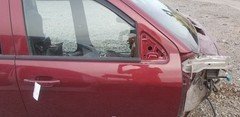 15 CHEVY SILVERADO 1500 EXTENDED CAB DOOR ASSEMBLY FRONT RIGHT PASSENGER MAROON