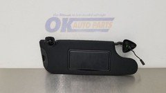 15 DODGE CHALLENGER SUN VISOR ILLUMINATED RIGHT PASSENGER BLACK CLOTH