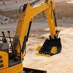 1.5 T/3306.93 lbs Bucket Mini Excavator Bucket w/Metal Teeth ﻿Excavator Kampf