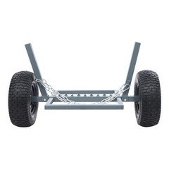1500 LBS Capacity Log Skidder Heavy Duty Log Holder, Log Dolly with Chain Grey