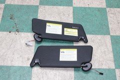 16-19 Explorer Ebony Black Pair Interior Sun Visor Garage Opener Illuminated OEM