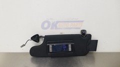 16 DODGE CHALLENGER SUN VISOR ILLUMINATED LEFT DRIVER BLACK