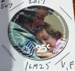 16M25   AAFES Pog  2017 U.S. ARMY Money Very Fine