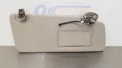 17 DODGE RAM 1500 CLASSIC SUN VISOR RIGHT PASSENGER GRAY ILLUMINATED