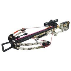 175 lb Camouflage Hunting Compound Crossbow Bow +4x32 Scope +4 Bolt +Quiver +etc