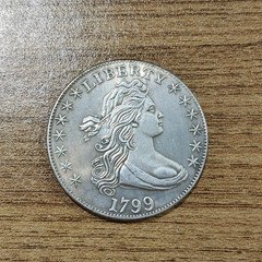 1799 Draped Bust Dollar  BU details Cleaned US Coin 90% Silver