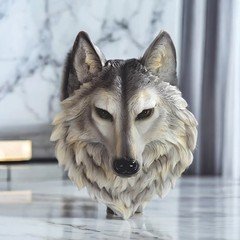 17"H Wolf Wall Plaque Decor Ornament Home Decor Unique Gift