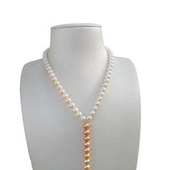 17in  Real AAA + south sea White Pearl Necklace Golden Pearl Pendant 14k Golg P