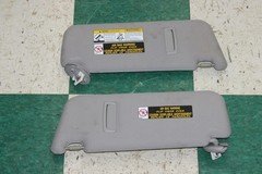 18-19 RX350L Stratus Gray Cloth Pair RH LH Overhead Sun Visor Shade Illuminated