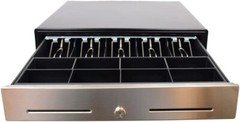 18" Heavy Duty POS Cash Drawer with Stainless Steel Front Money Register Till