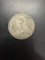 1821 Bust Quarter VG 25 C. Rare Date 