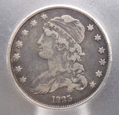 1835 Capped *BUST* Silver Quarter 25c ICG VF25 #101 Very Fine ECC&C, Inc.