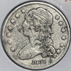 1837 Capped Bust Quarter VF Details