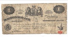 1863 Macdonald & Co 1$ S/N 4041 - Fine - 420-10-02a