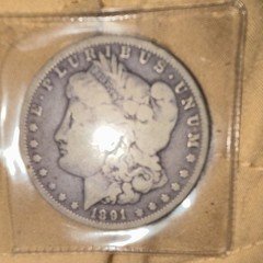 1891 Morgan Silver Dollar $1 Business Strike 0.9 Fine Silver, Philadelphia