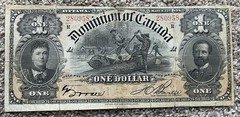 1898 Dominion of Canada $1 Banknote Ottawa