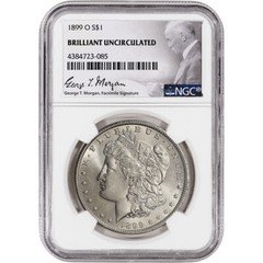 1899-O US Morgan Silver Dollar $1 - NGC Brilliant Uncirculated