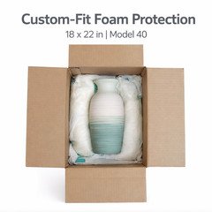 18x22 Expandable Foam Packaging Bags Model 40 Quick Room Temp Heavy Duty Cushion