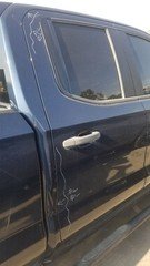19 CHEVY SILVERADO 1500 CUSTOM DOOR REAR RIGHT PASSENGER BLUE EXTENDED CAB