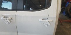 19 CHEVY SILVERADO 1500 LT DOOR REAR LEFT DRIVER WHITE EXTENDED CAB