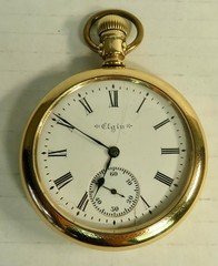 1900 ELGIN POCKET WATCH MODEL 7 16S 15J WORKING