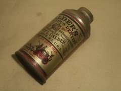 1900s CALDER'S SAPONACEOUS DENTINE Teeth Powder Can Providence RI DENTIST