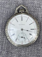 1907 Waltham Model 1894 Pocket Watch 14k Gold Filled Tivoli Ornate Case Runs