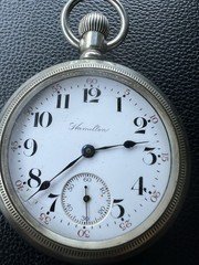 1911 Hamilton Grade 926 Pocket Watch – 17 Jewels – Silverode – Lever Set - Runs