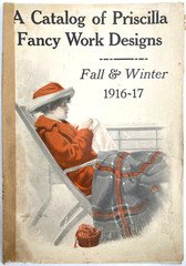 1916-17 PRISCILLA NEEDLEWORK CATALOG embroidery designs catalogue FALL & WINTER
