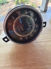 1933 1934 ? Pierce Arrow Speedometer Has Bezel &Glass