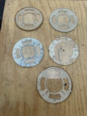 1935   Auburn Original Dash Gauge instrument  5 pieces restoration lot