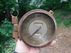 1937 1938 Ford Standard Speedometer 100mph gold face Waltham For Parts