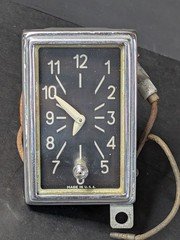 1946 - 1948 Chrysler DeSoto S11  Mopar Dash Clock George W Borg Chicago  Rare