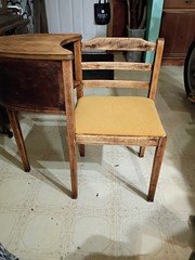1950s ANTIQUE GOSSIP BENCH / TELEPHONE  CHAIR