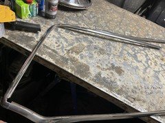 1952 Nash Statesman 4-d Sedan Front Window Stainless Outside Molding