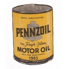 1953 Vintage Motor Oil  Can  Refrigerator  / Tool Box  Magnet