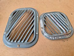 1955 1956 Chevy Interior Fresh Air Vent Cover Pair Used Original